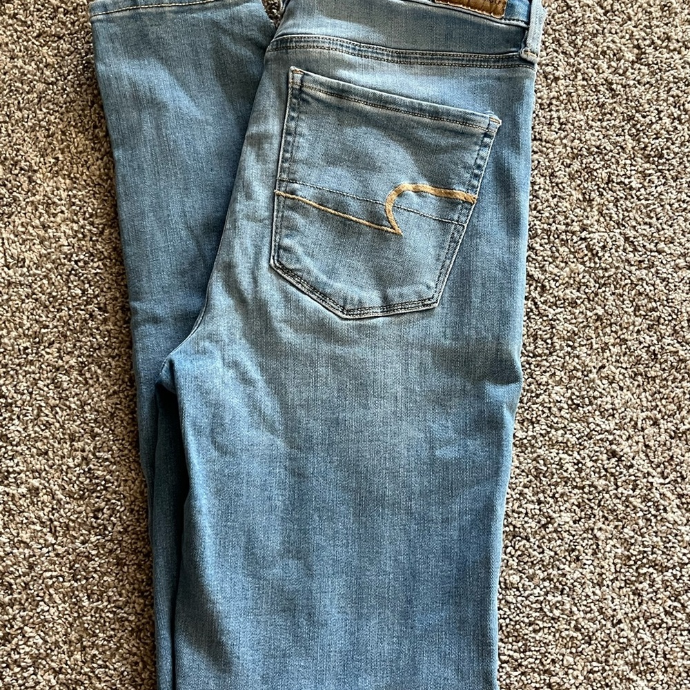 American Eagle Outfitters Light Blue Straight Jeans